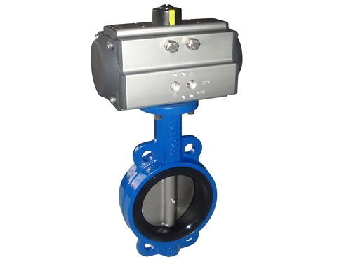 氣動(dòng)對夾式蝶閥